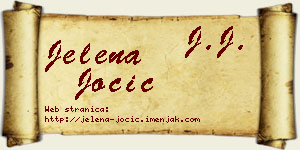 Jelena Jocić vizit kartica